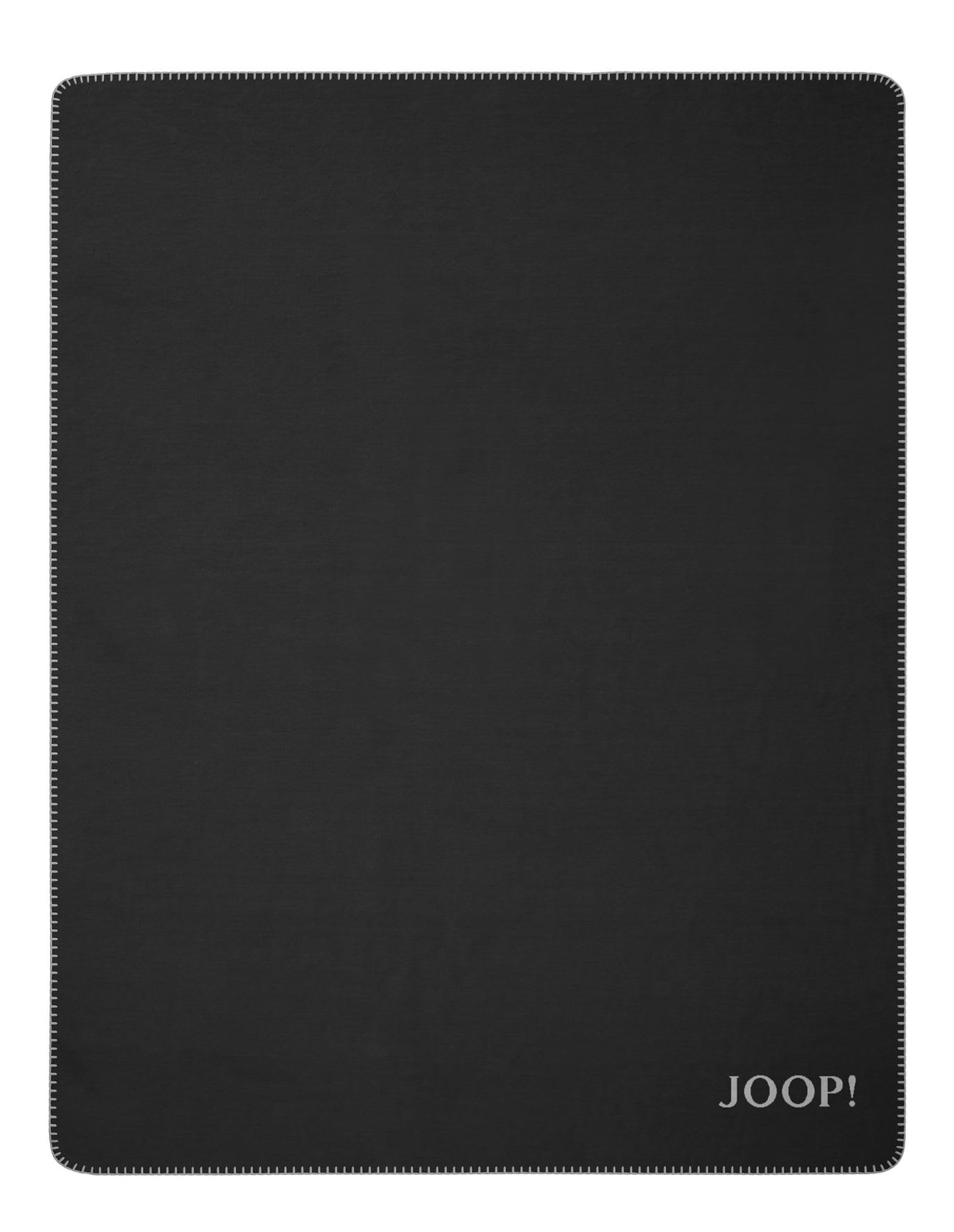 Joop! Wohndecke Uni-Doubleface Baumwollmischung anthrazit Größe 150x200 cm, 739377