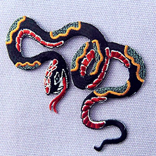 Zegins Pattern Snake Embroidered Badge Iron On Sew On Patch #TOP2