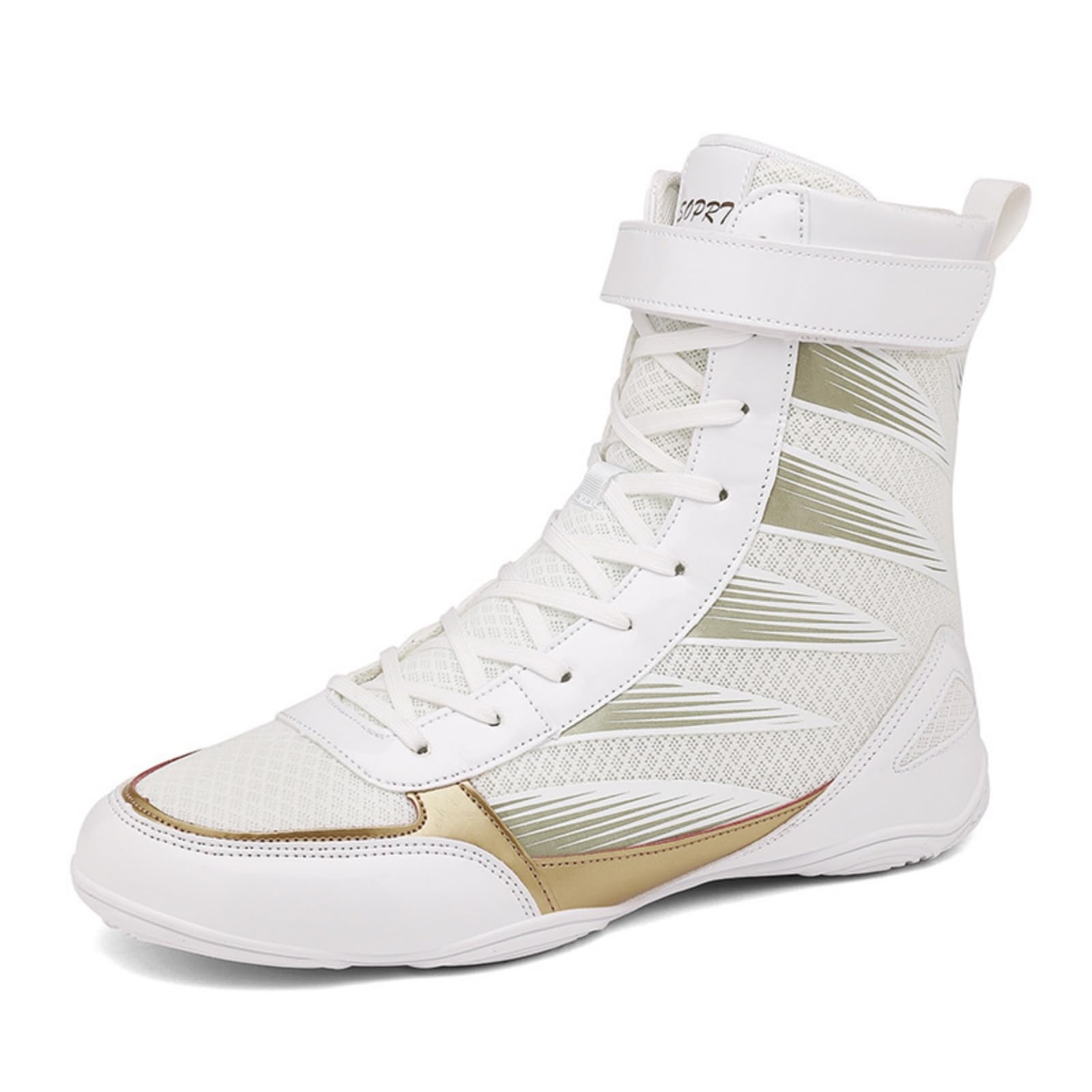 Hixingo Chaussures de Lutte pour Homme Femme 39-45, Chaussures de Boxe avec Antidérapantes Semelles en Caoutchouc Légère et Respirantes pour Boxe, Kickboxing, Lutte