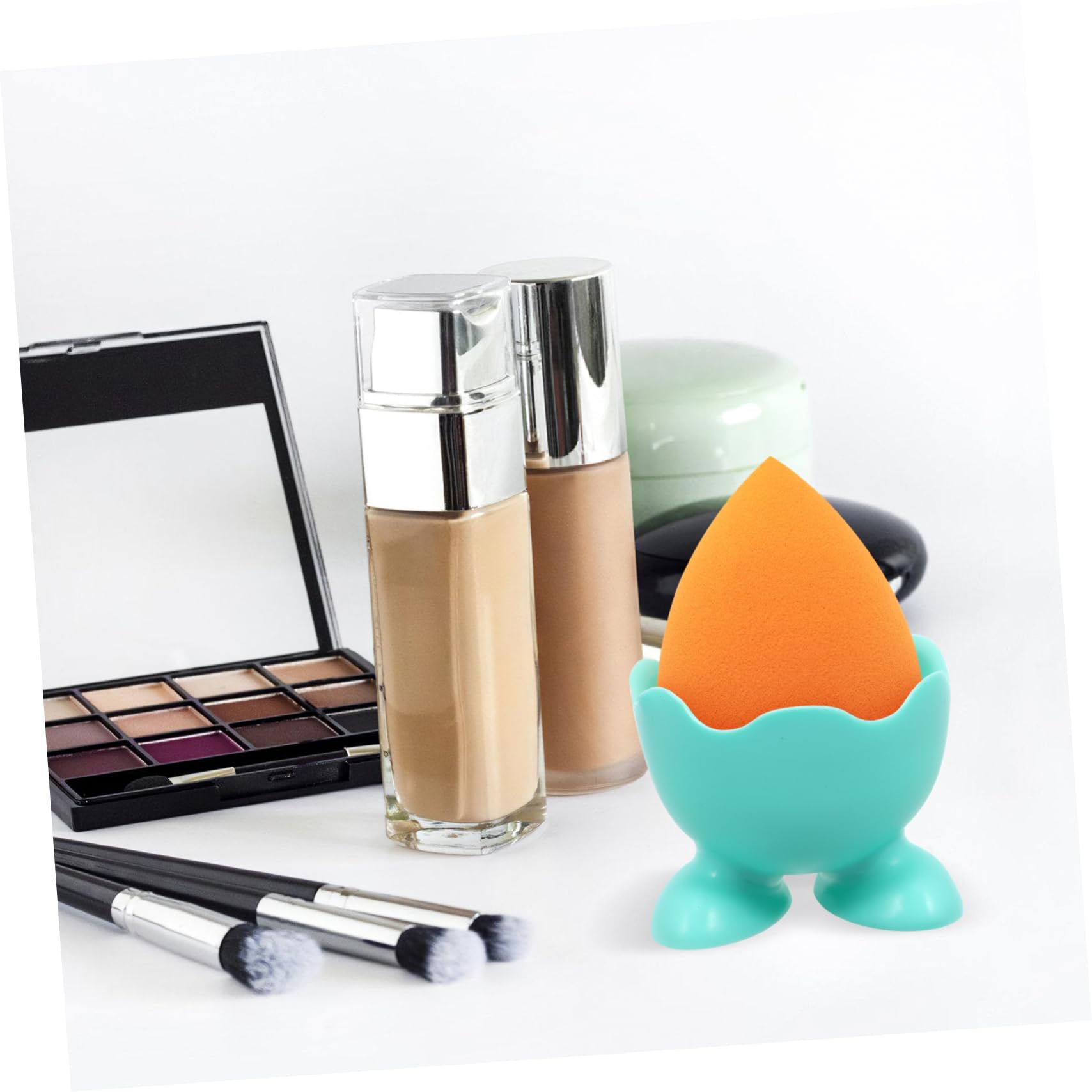 Cabilock 10Pcs Silicone Egg Cup Holders Boiled Egg Serving Cups for Kitchen Random Color for Steamed Eggs and Breakfast Preparation