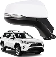 Vista 8 de Marretoo Conjunto de espejo lateral para Toyota RAV4, lado del pasajero, 2019, 2020, 2021, 2022, 2023, 2024, potencia, calentado, señal de giro, BSM