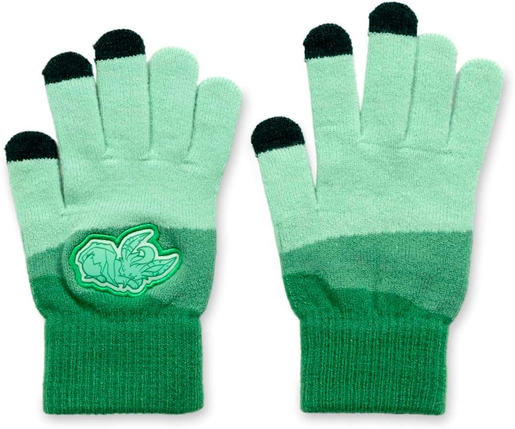Pokémon Center: Leafeon Holiday Green Knit Gloves (One Size-Adult)