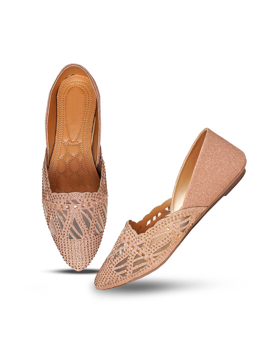 FROH FEET Womens Bellies Sandals with Comfortable Soles, Attractive Designs, and Stylish Bellies for Fashionable Comfort (B0CSYXLTD4) Amazon Price History, Amazon Price Tracker