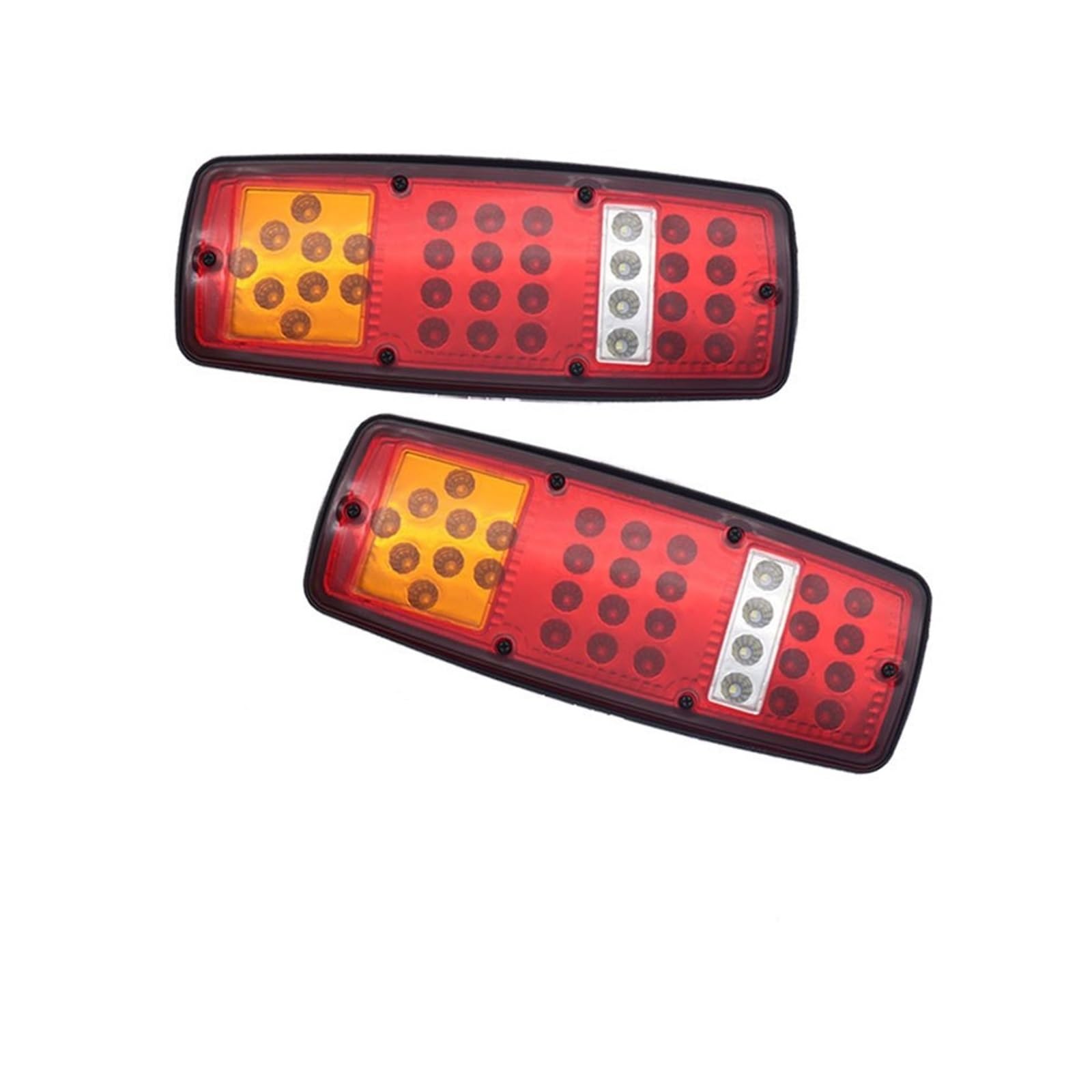Fanali Posteriori Rimorchio Gruppo Ottico Per Auto 2x 12V/24V Fanale Posteriore Per Rimorchio Per Camion Caravan Luce Freno Posteriore Stop Lampada Retromarcia Fari Posteriori Auto