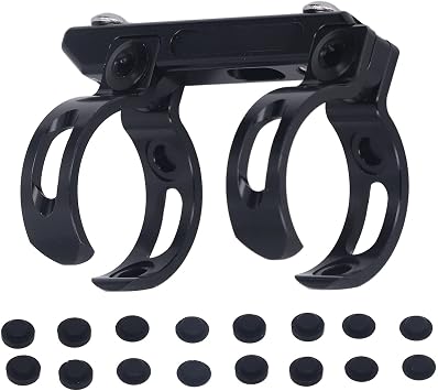 Water Bottle Holder Mount - Strength Aluminum Alloy, CNC Machined, Fade with Cushion Pads - Fits Birdy, DAHON, Brompton, and Folding Bikes