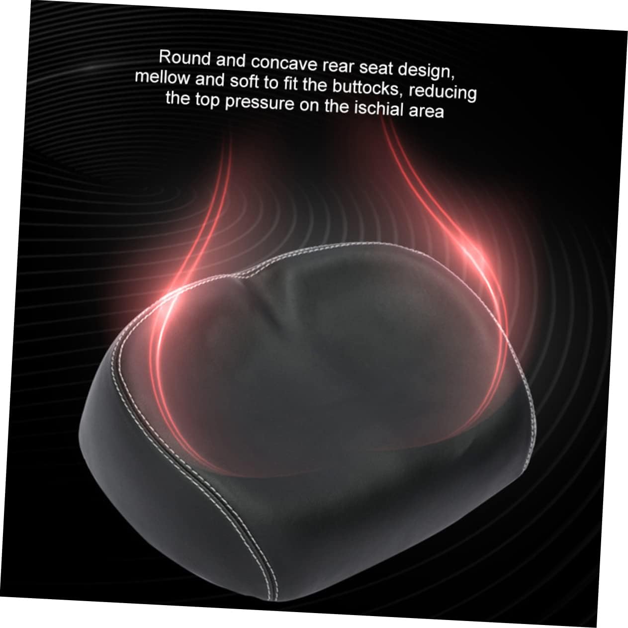 Yardwe 1pc Bike Cycling Saddle Widen Bike Saddle Fine Workmanship High Elasticity Absorption Dry Breathable Easy to Clean