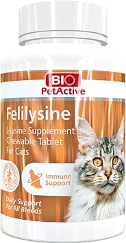 Bio PetActive Felilysine, Kediler  in L-Lizin Tableti, 90 Tablet
