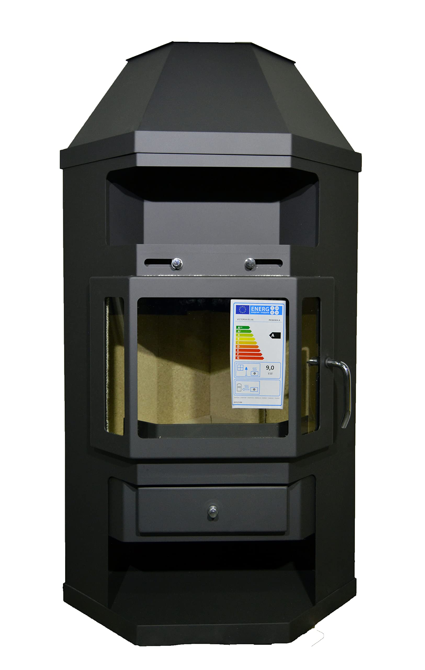 EEK A Eck-Kaminofen - Kaminofen Victoria 05 Panama A 9.0 kW