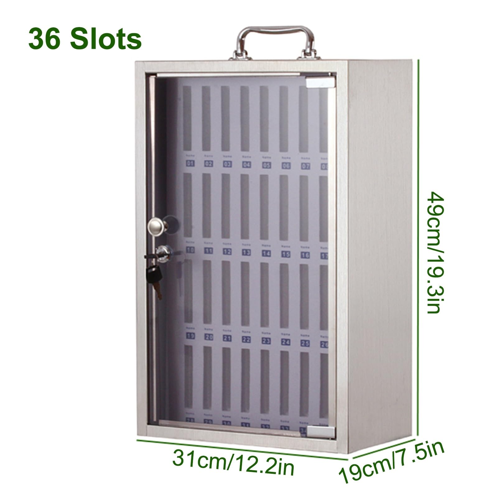 Handy Aufbewahrungsschrank 36 Fächer - Abschließbar Für Klassenzimmer & Büro