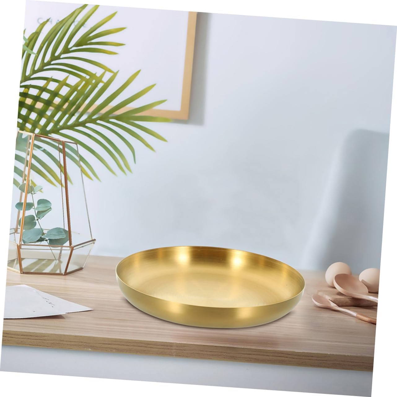 Stainless Steel Steak Plate for Breakfast, Vegetables, Parties