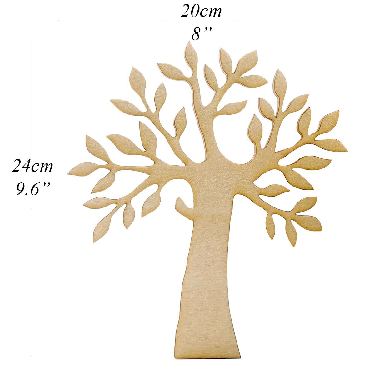 Sagoma in legno summer-ray albero di legno artigianale pezzo Large (9.6")