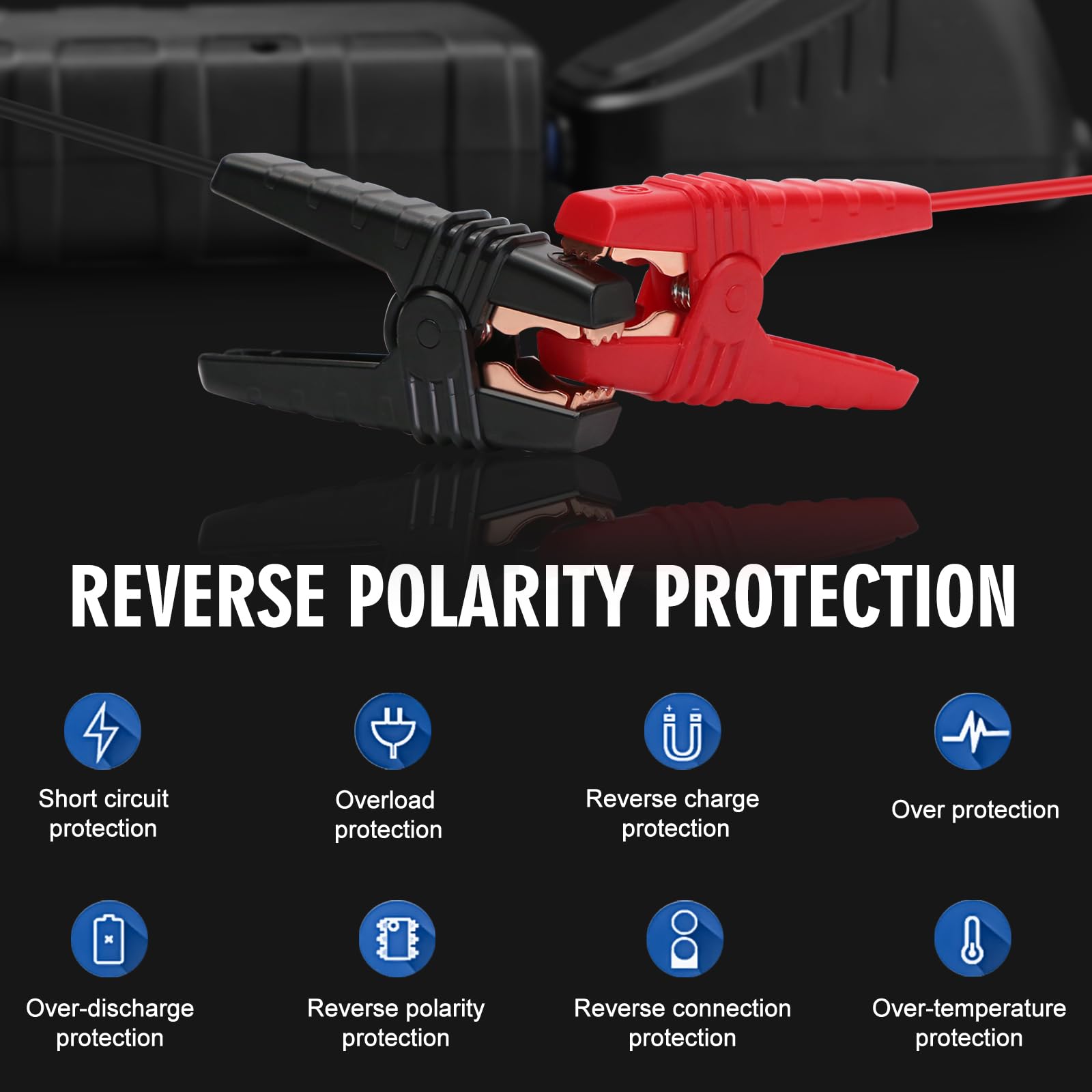 Momowin Avviatore batteria auto,1500A 12V (Fino a 7.0L Gas e 5.5L Diesel) Avviatore emergenza per auto/Moto Jump Starter con e Torcia LED,Porta USB da per Smartphone
