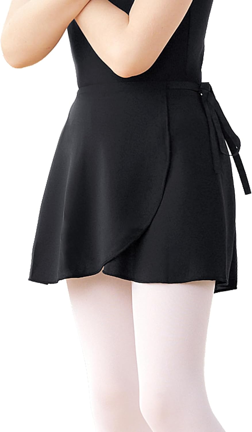 Girls Wrap Ballet Skirts Sheer Chiffon Dance Skirt with Adjustable Tie for Toddler/Little/Big Girls