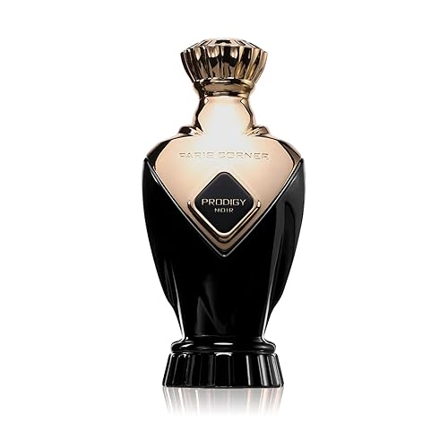 Paris Corner Prodigy Noir EDP Perfume unisex de 3.4 onzas líquidas  Perfume lujoso y misterioso para mujeres y hombres  Con bergamota, especias