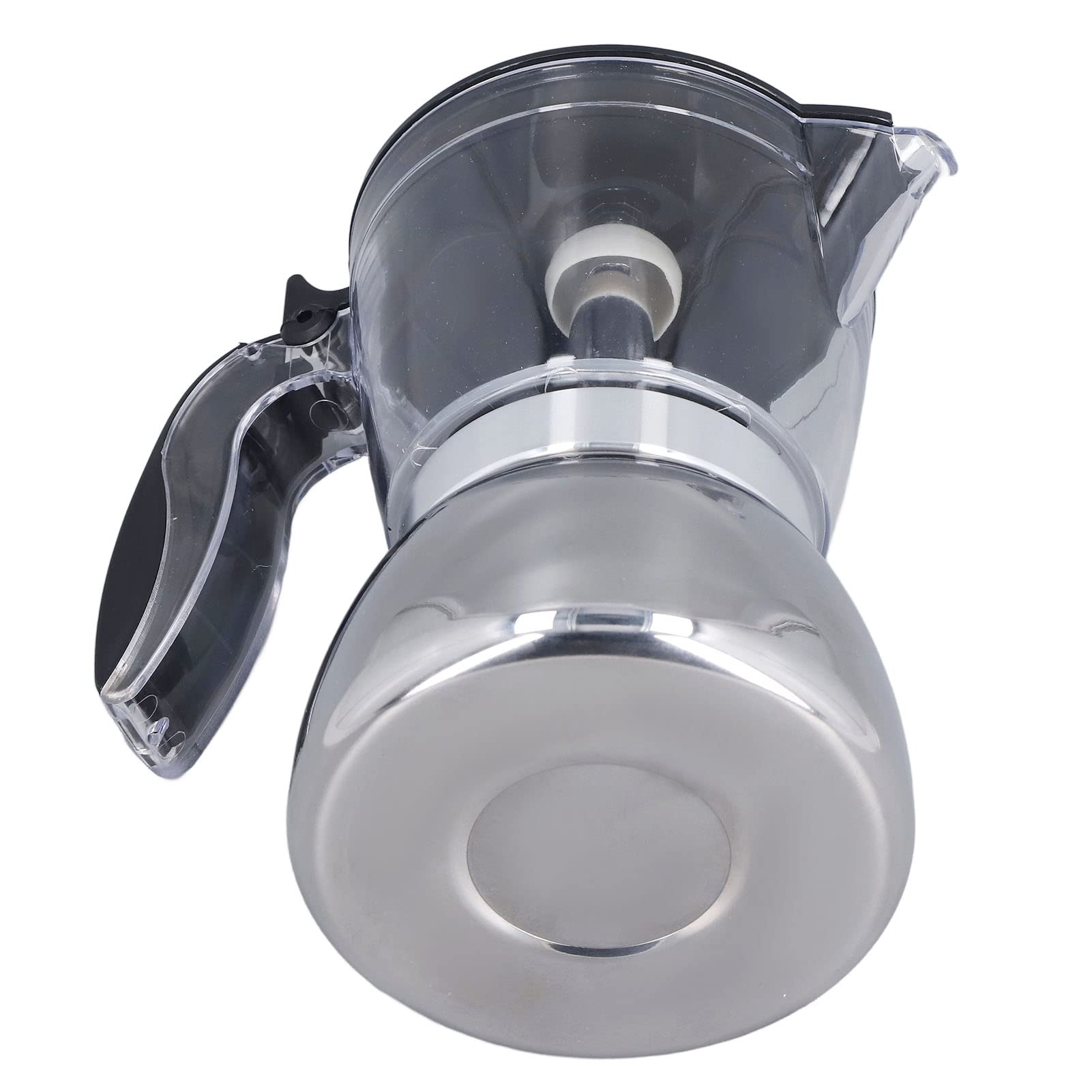 Cuisinière 6 Tasses Pot Clair ABS Dessus en Acier Inoxydable Cafetière Maison, Cafetière Italienne Cuisinière et Induction