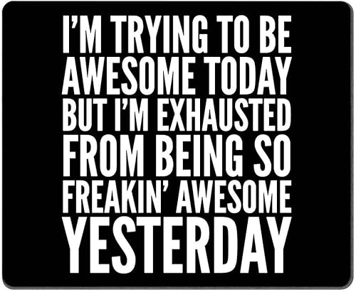 Miniatura 5 de Alfombrilla de mouse con frase divertida, déjame dejar todo y trabajar en tu problema para juegos con respaldo de goma antideslizante