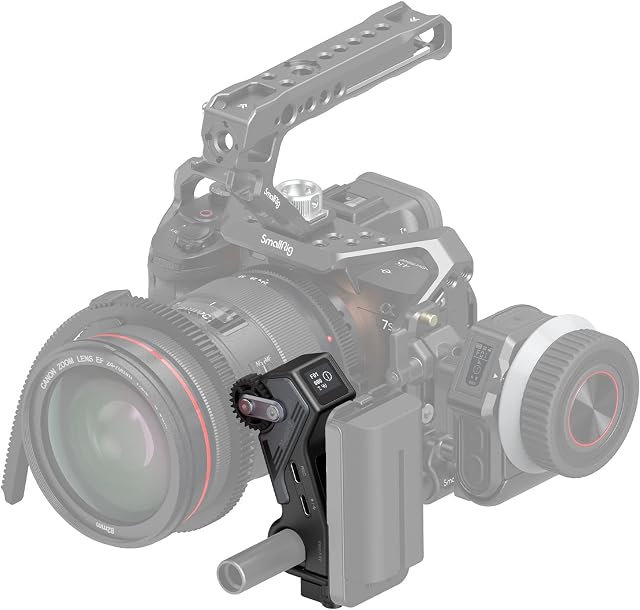 SMALLRIG Silnik Odbiornika Bezprzewodowego MagicFIZ z Wyświetlaczem OLED 0,52", Wieloma Trybami Zasilania, do Obiektywów DSLR i Cine - 3263