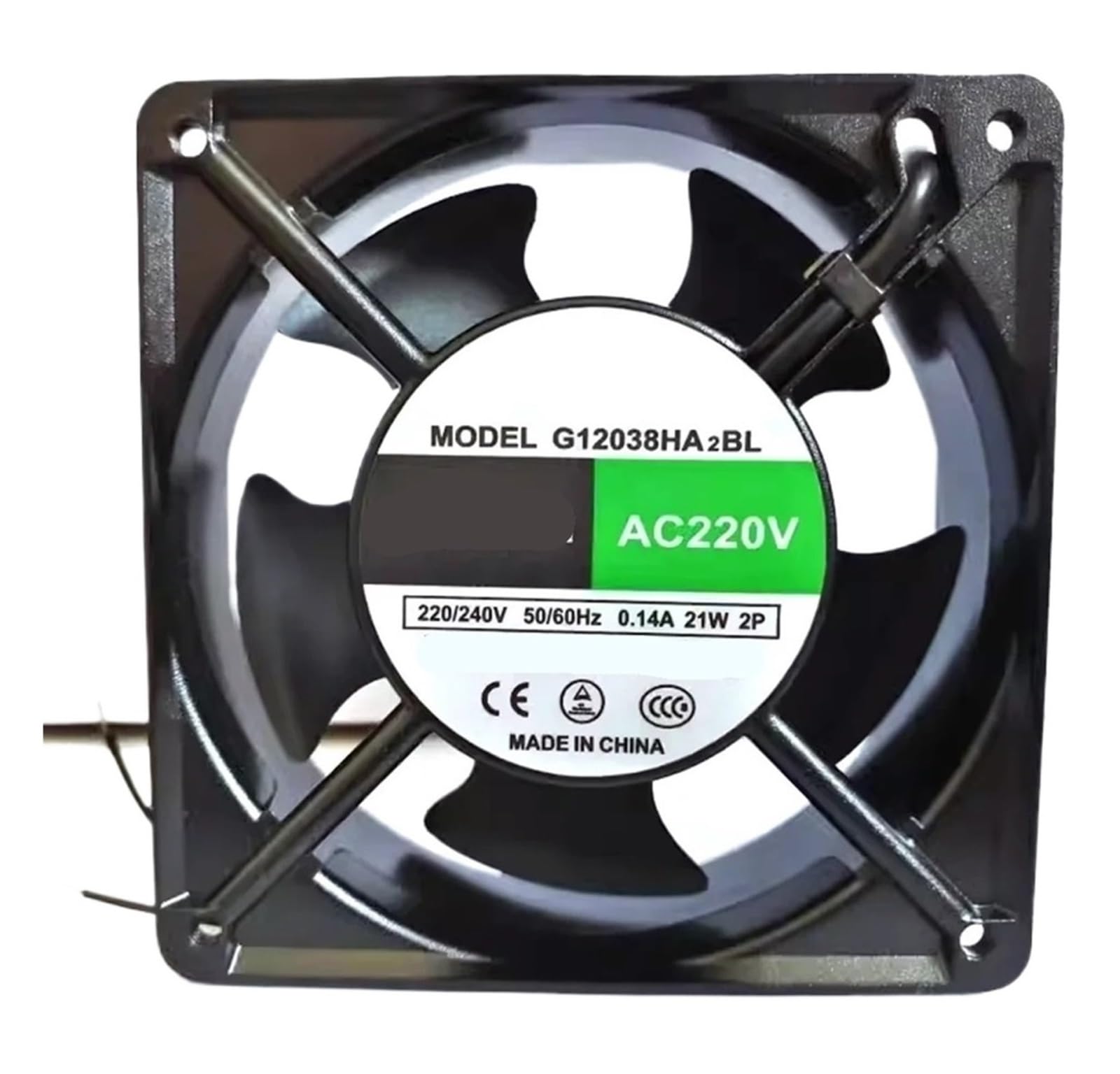 YMUGUEGH G12038HA2BL G12038HA2SL 12cm 120 * 120 * 38mm 220V cooling fan(G12038HA2SL)