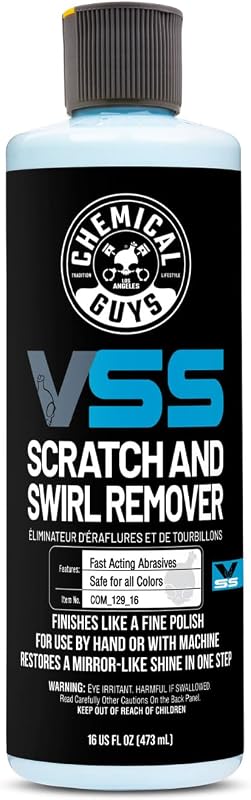 Chemical Guys, VSS One-Step Scratch & Swirl Remover, Cut & Polish, 16 oz | Cuts scratches and swirls then finishes to a high gloss in one step, safe on clear coat and ceramic paint