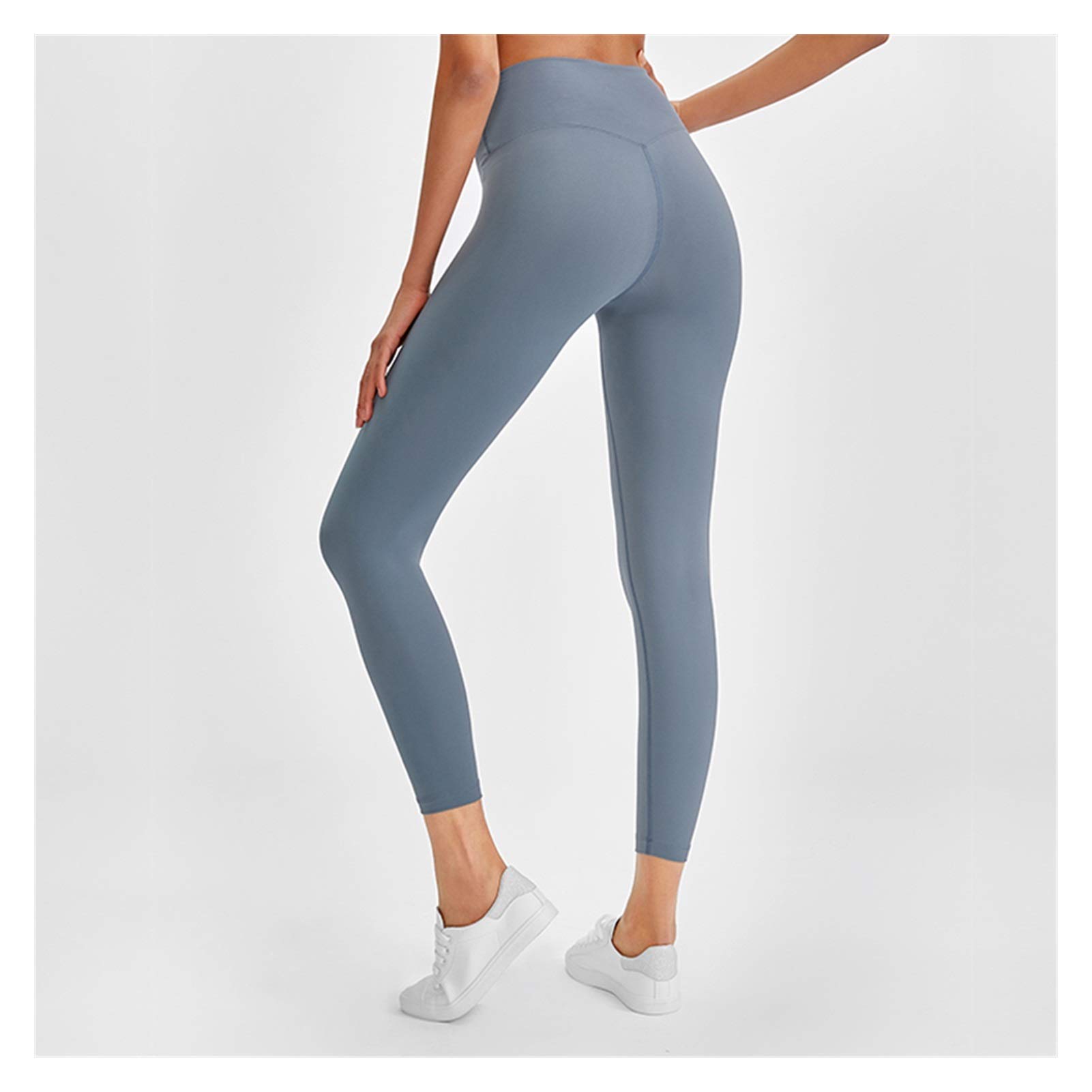 Legging Sport Femmes Femmes Yoga Leggings Pas de Couche Avant Femme Soft Buttery Softout Leggins Pantalon pour Gym Sports Fitness 163 (Color : Blue, Size : XS)
