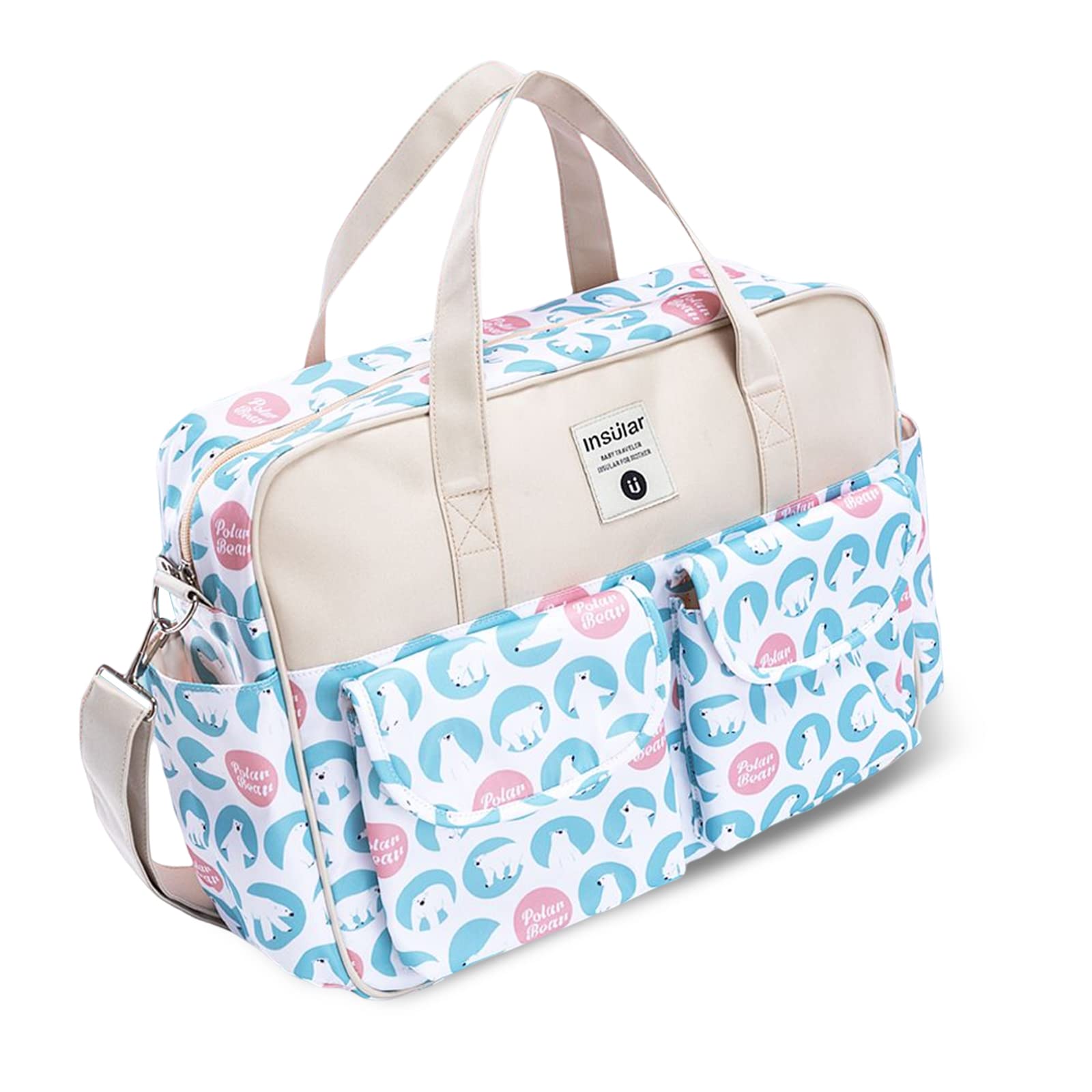 SONARIN Grosse Kapazität Baby Wickeltasche,Multifunktionale Wasserdicht Reise Wickeltasche Umhängetasche Tragetasche Henkeltaschen Babytasche mit Schultergurte & Wickelunterlage