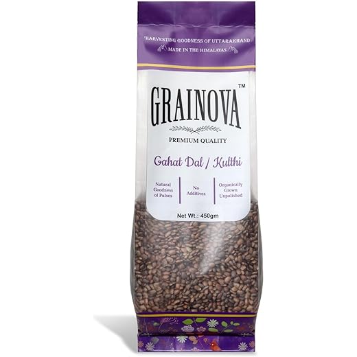 GRAINOVA Organic Kulthi Dal 500gm Organic Horse Gram Kollu