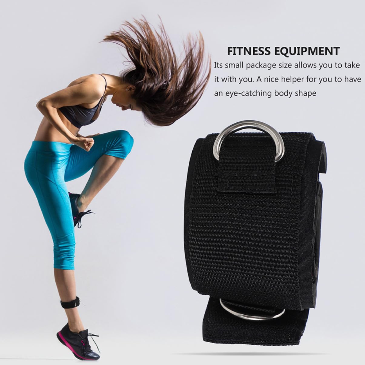 2 Cintura Fitness per Nylon Traspirante e Confortevole per Esercizi Estensione e Curl Gambe Casa Palestra