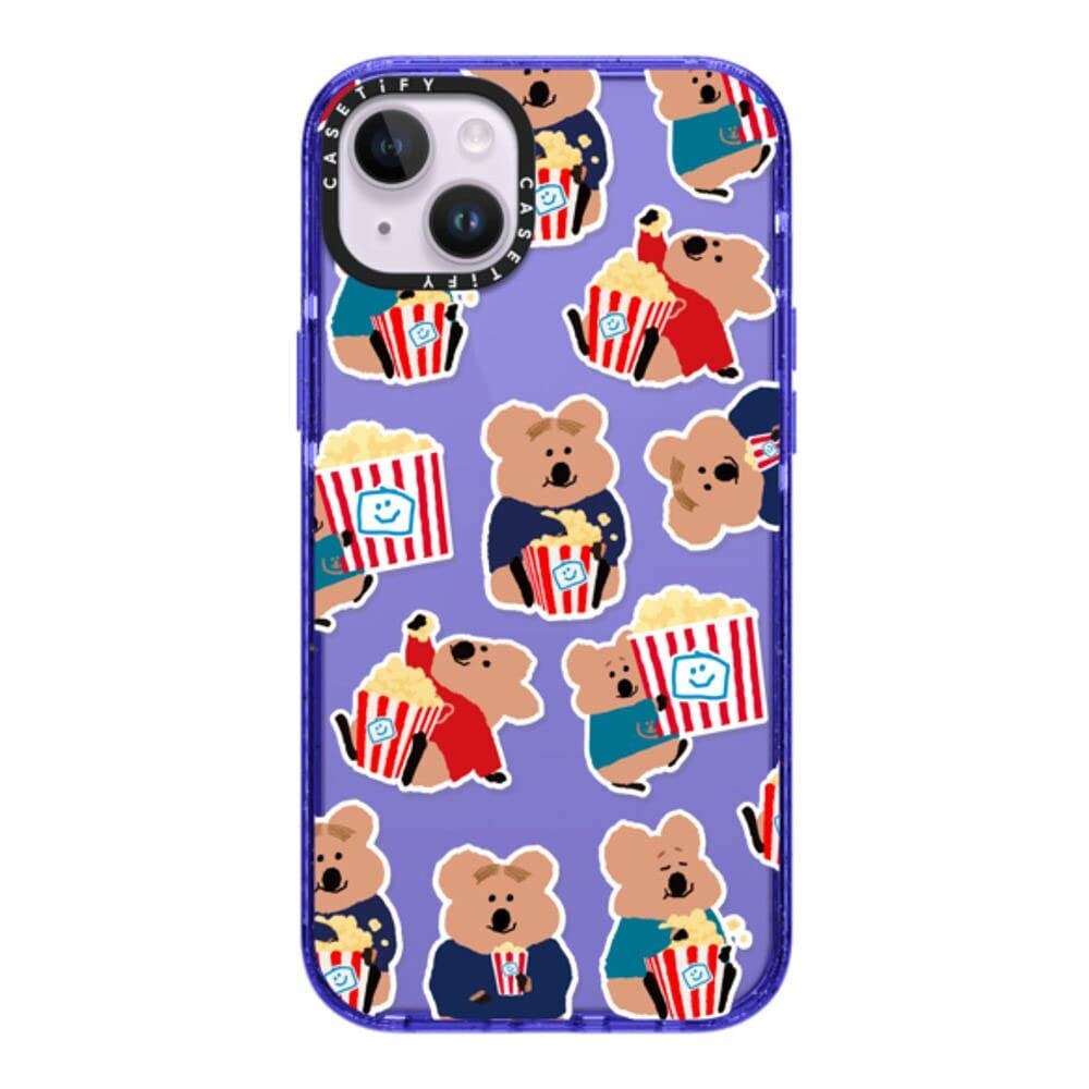 Coque iPhone 14 Plus CASETiFY antichoc Snack Bar Peri Purple - 8