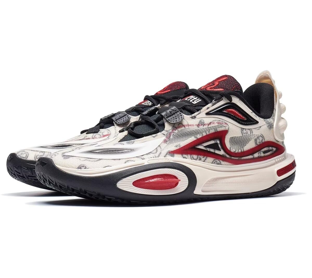 Li-Ning Hombres Profesionales Zapatos de Baloncesto Reflejo de Alto Rebote Antideslizantes Calzado de Basquetbol para Hombre Wade ALLCITY 12 Series
