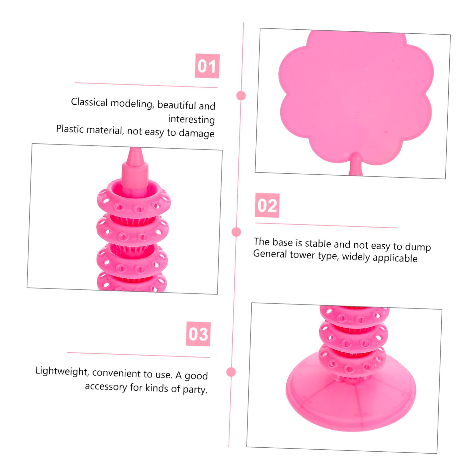ABOOFAN 3stücke Multi-Layers Lollipop Storage Holder Einstellbarer Lutscherhalter Für Hochzeiten Und Partys Display Für Süßigkeiten Präsentationsregal Für Snacks Und Desserts