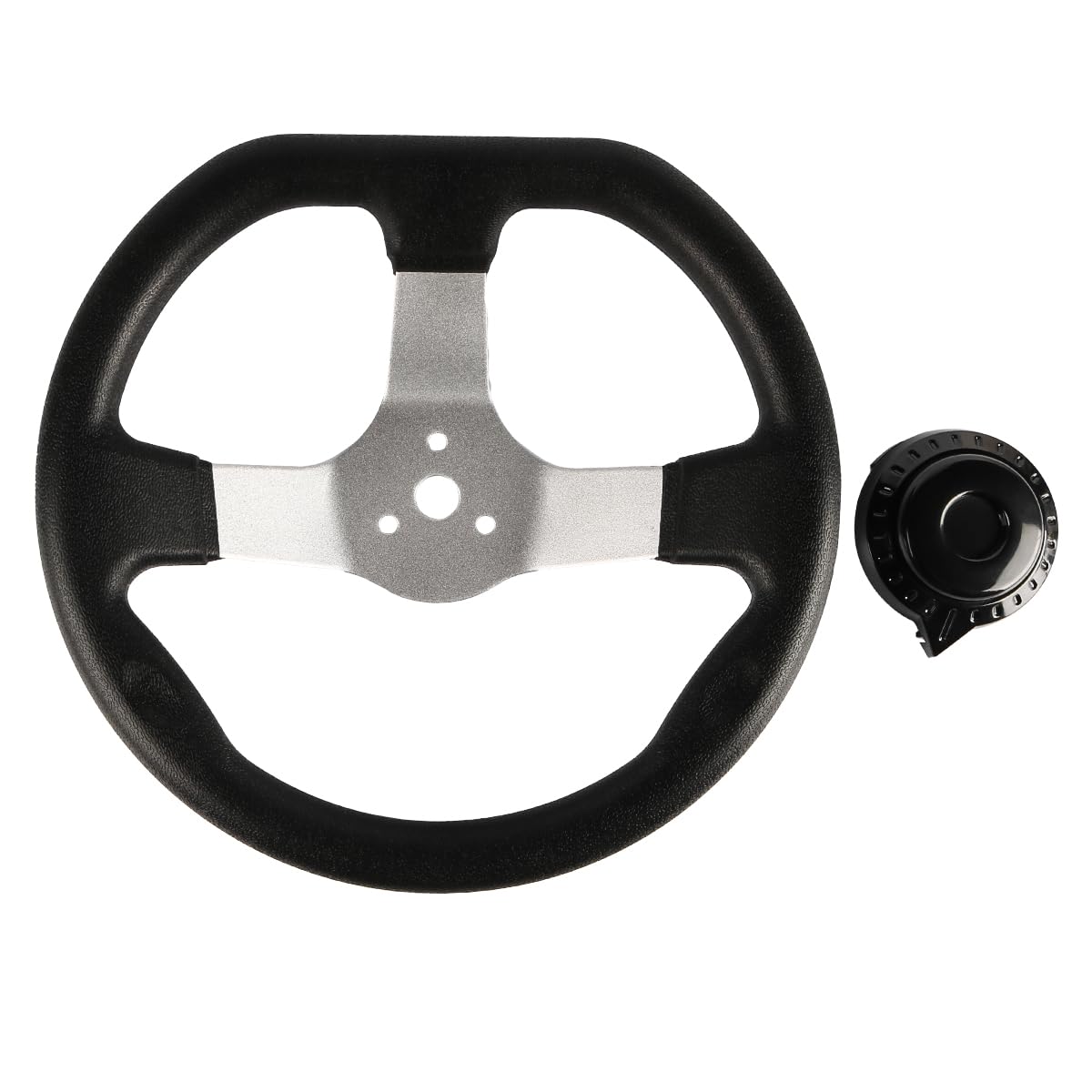 Volant de Kart Tout-Terrain de 270 mm Compatible avec la Conduite de Karting, idéal pour Un contrôle et des Performances améliorés