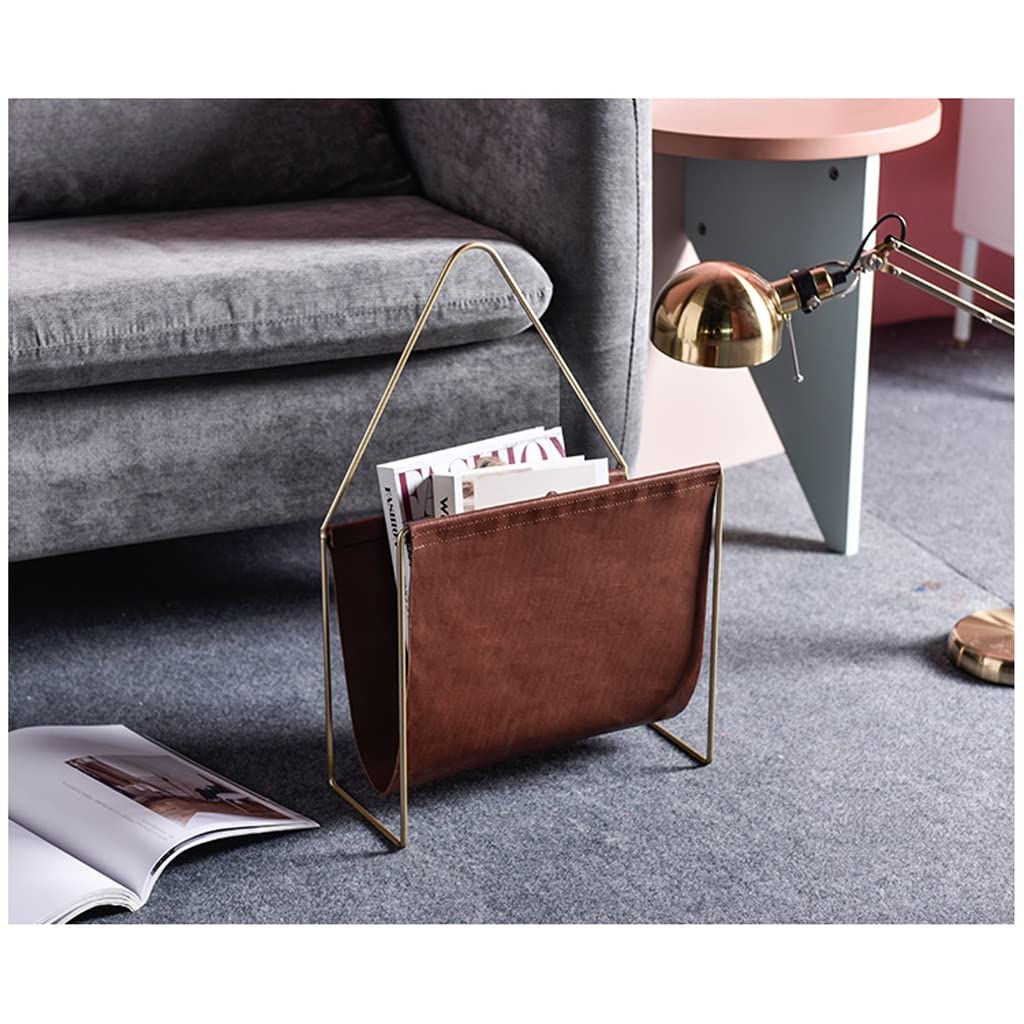 Saturey Rastrelliera per Documenti Nordic Modern Metal Magazine Magazine Storage Retro Desktop Porta di giornali Display Display Creative Handshelf, for Home Divano Office Organizzatore da Scrivania