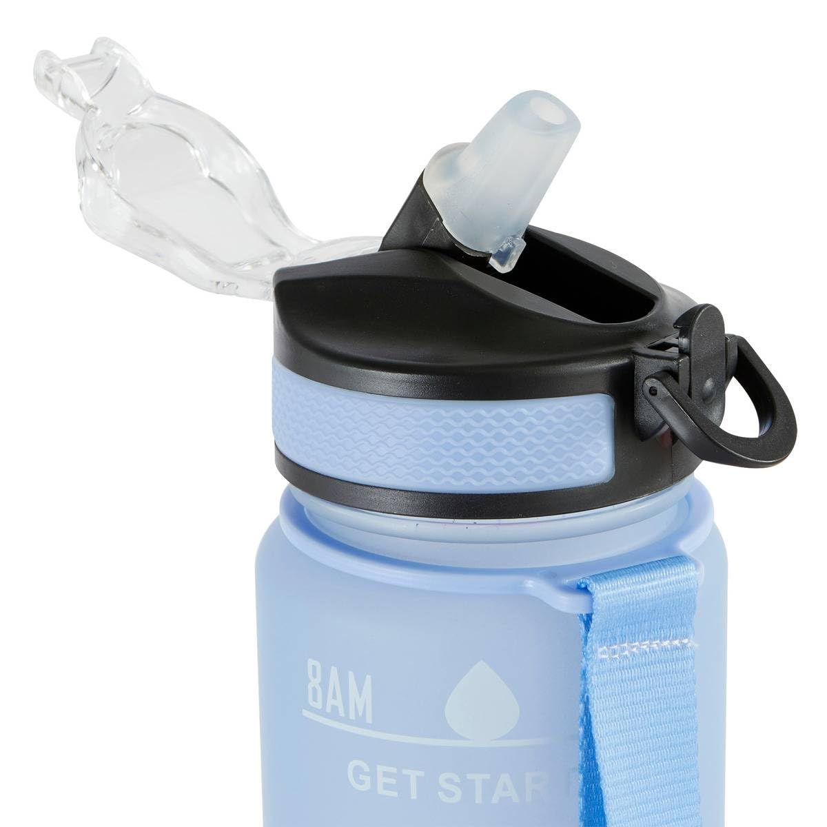 5 five simply smart 5five - bouteille avec paille en silicone intégrée 1l