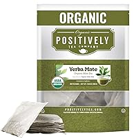 Vista 71 de Organic Positively Tea Company, bolsas de té de yerba mate (sin ahumar), 20