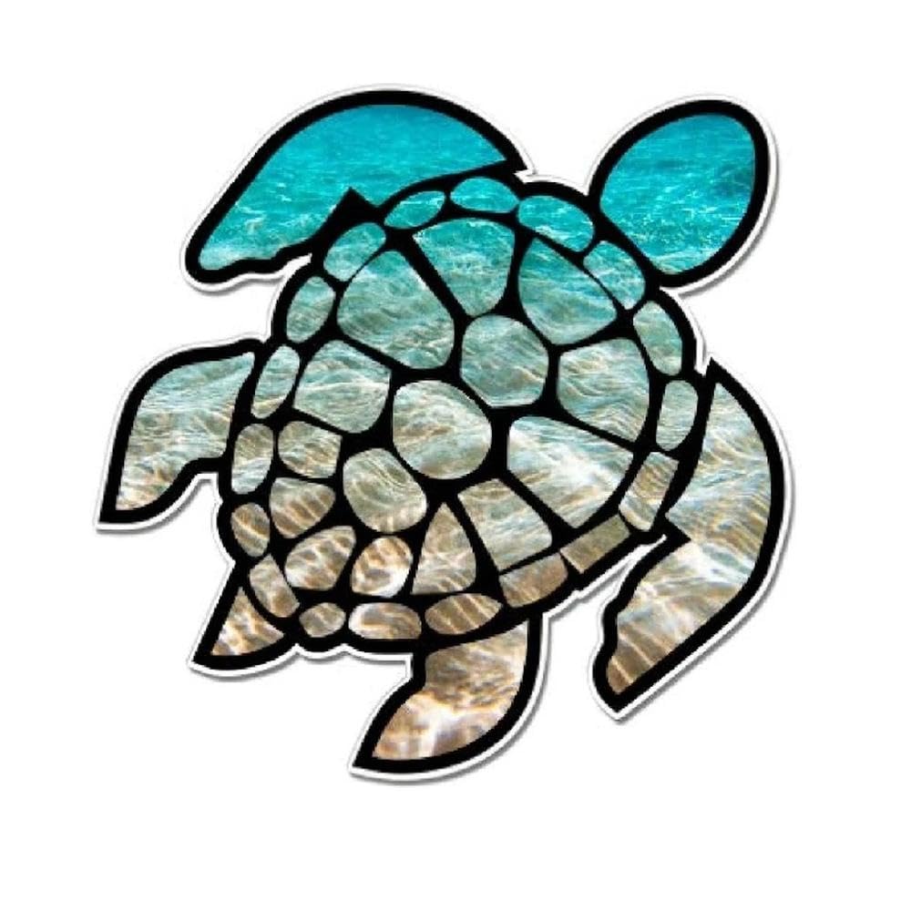 Sea Turtle Waterproof Vinyl Sticker for Car Truck Motorcycle Window Laptop Bottle
