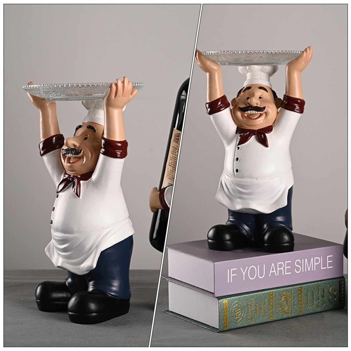 Figura Decorativa de Resina con Estilo Artístico para Decoración Interior, Adecuado para Adornos de Habitación y Oficina