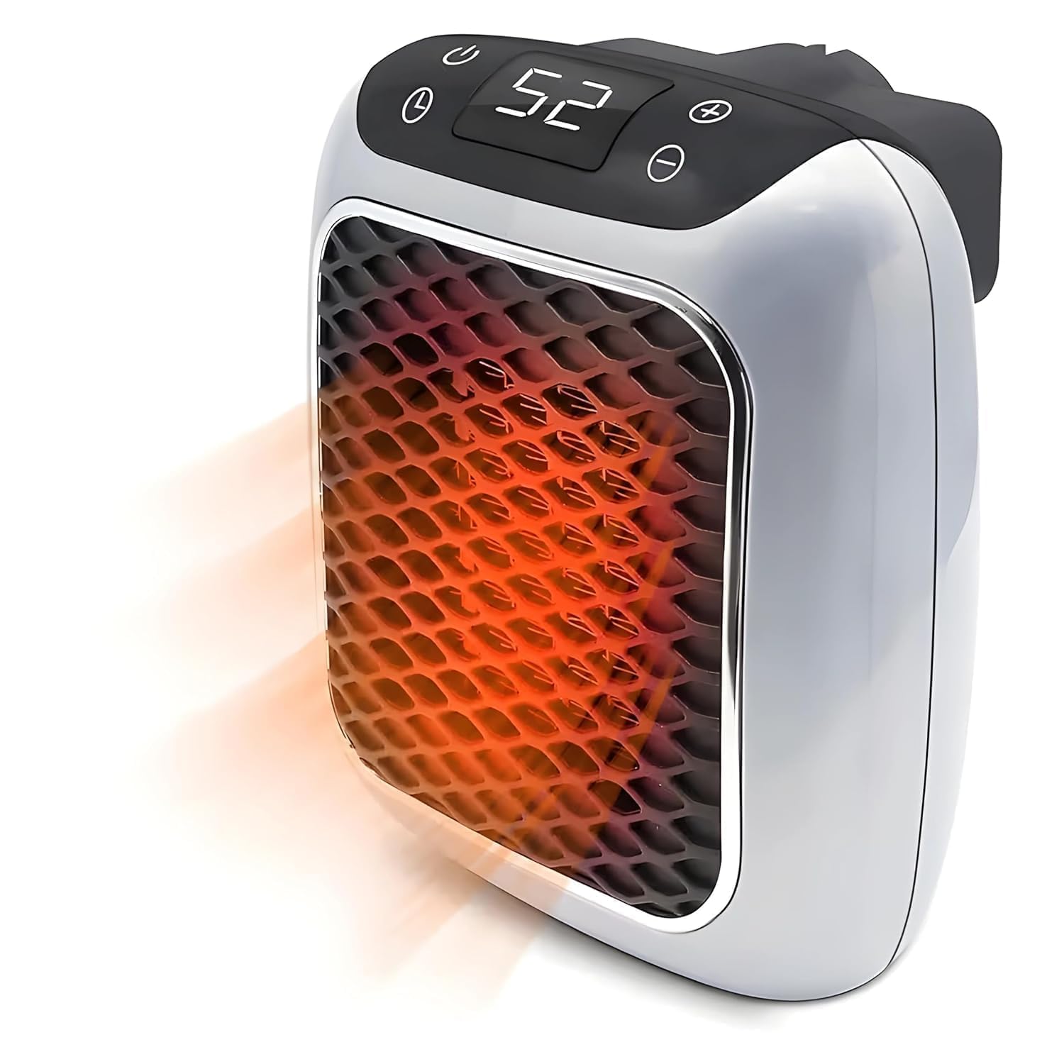 Wall-Mounted Electric Heater 800W Silent Infrared Ceramic Heater with LED Thermostat, Remote, Timer, Energy-Saving Fan Stove for Bedroom, Office, Study Room & Small Indoor Spaces-image-41
