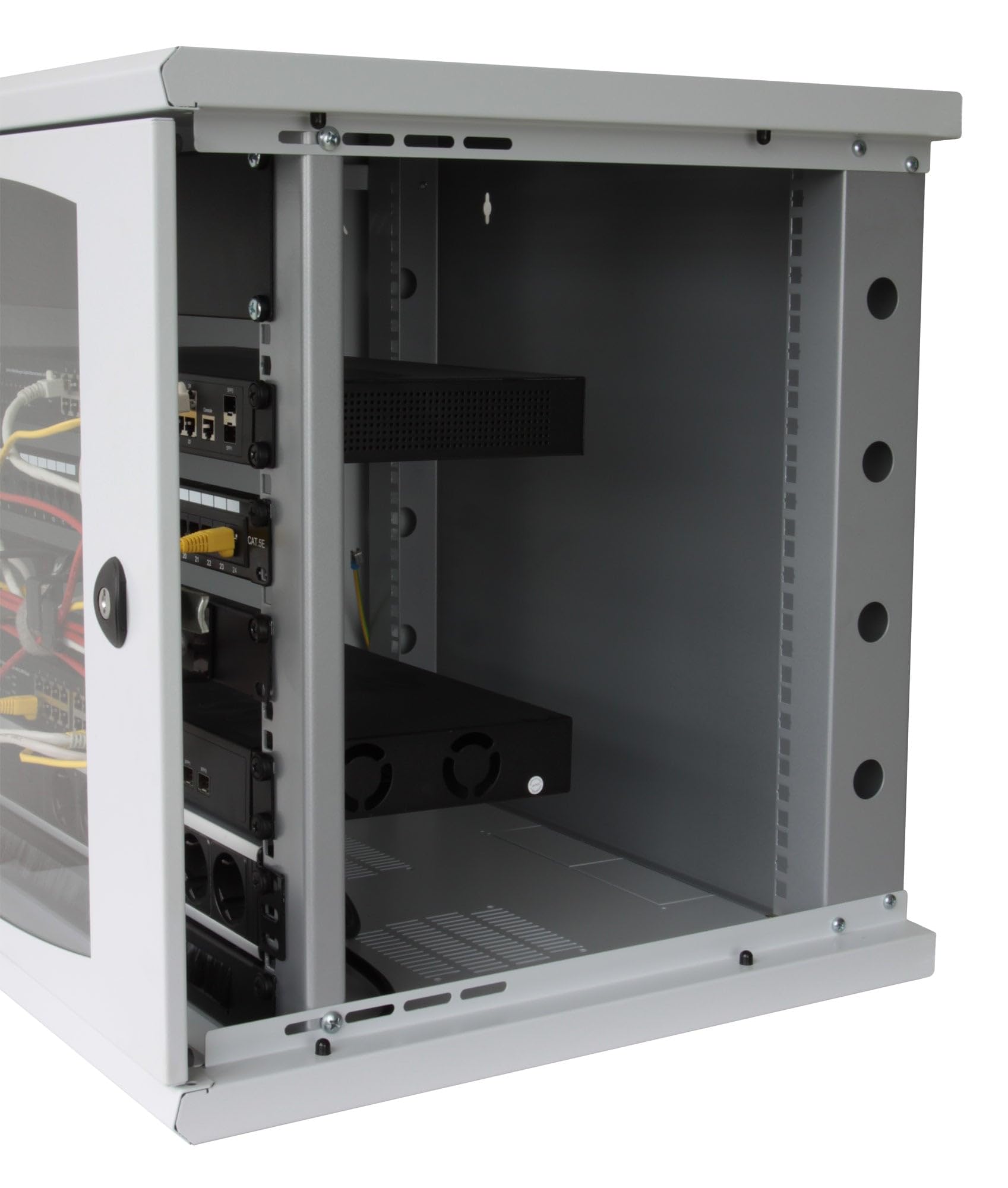 Techly Professional 103717 Rack 19" Wandschrank 10 Einheiten Unica Prof. 500mm Grau