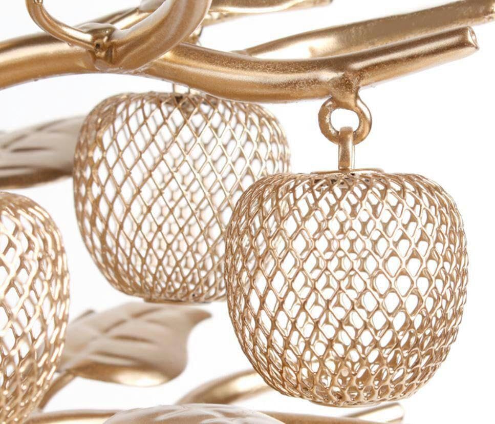置物 金色のりんごがたわわに実る木 網目模様のリンゴ 招財樹 風水 縁起物0 Amazon.co.jp: 置物 金色のりんごがたわわに実る木 網目模様の