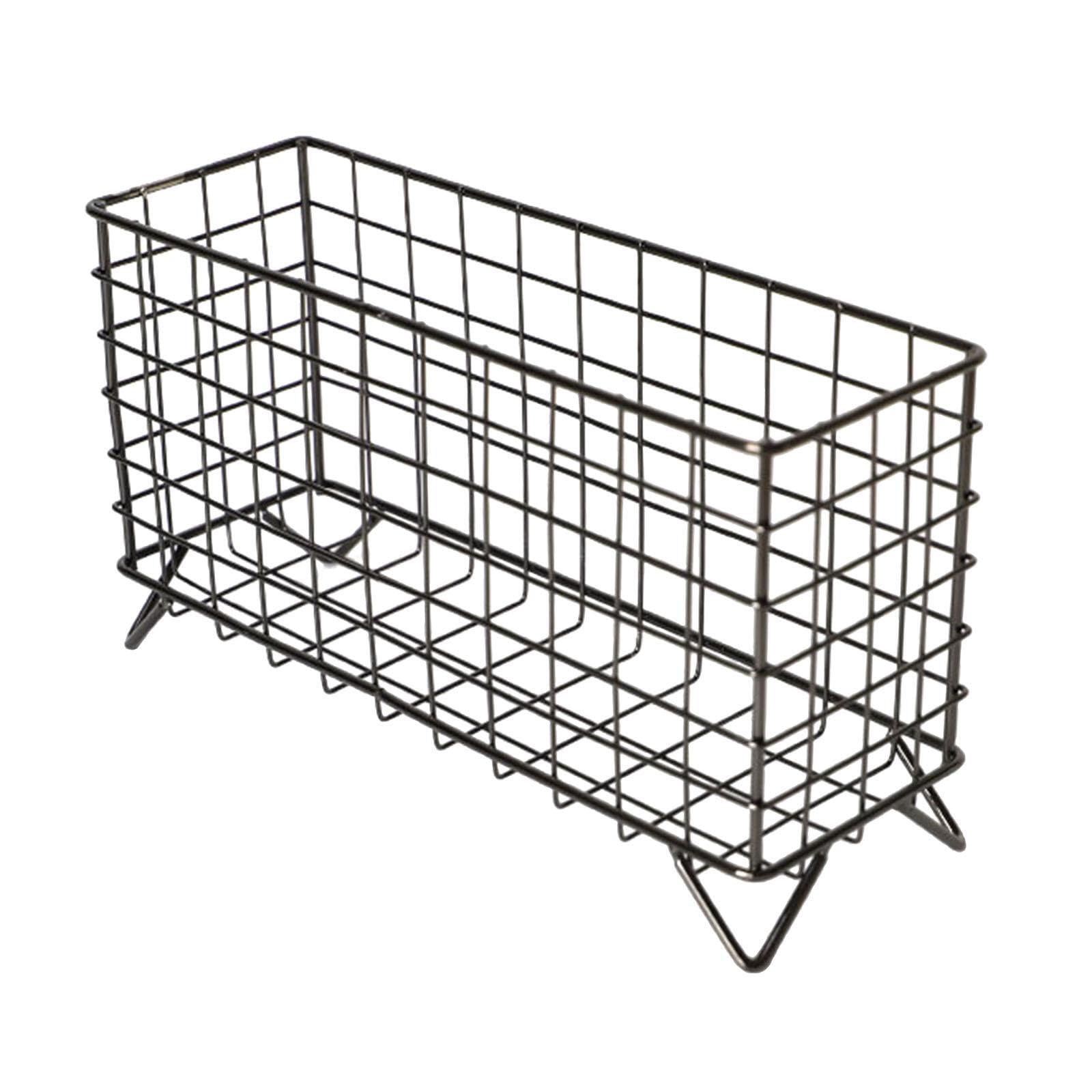 CYDZSRA Sleek Coffee Pod Holder Modern Storage Basket Iron Countertop Organizer Large Capacity For Easy Access Coffee Pod Holder Large Capacity Storage Basket