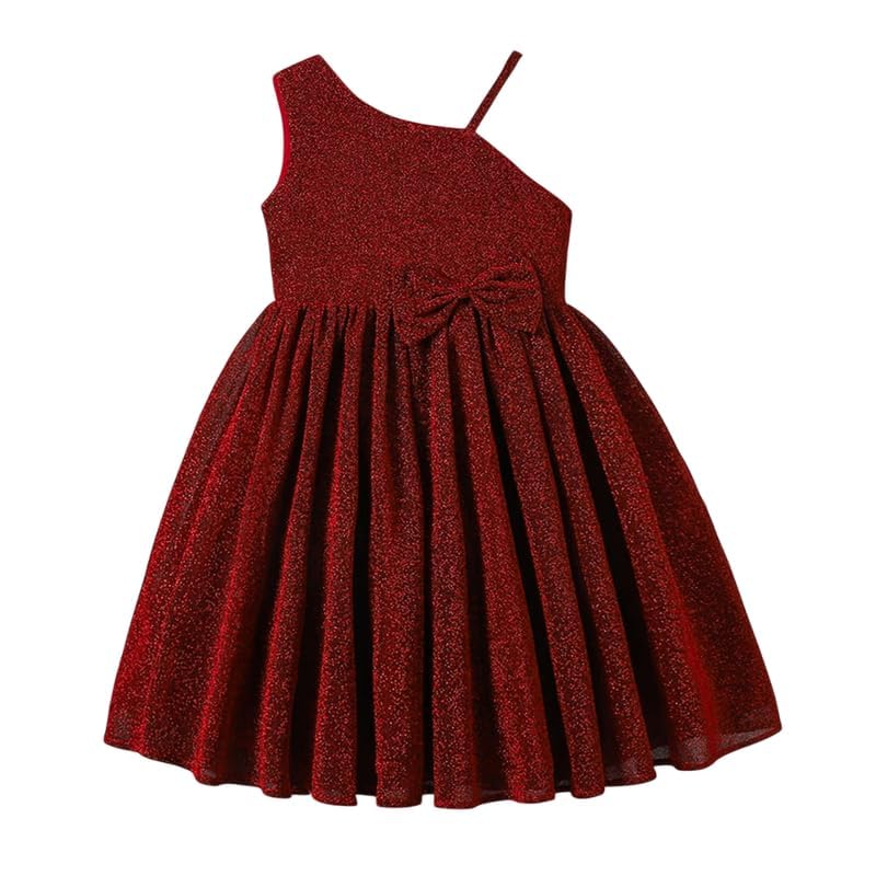 Image of Buy & Try Girls Printed Georgette Frock, Sleeveless Summer Dress, Lightweight Knee Length Baby Girl Dress, Casual Outfit, Soft Comfortable Fabric, Stylish Kids Wear