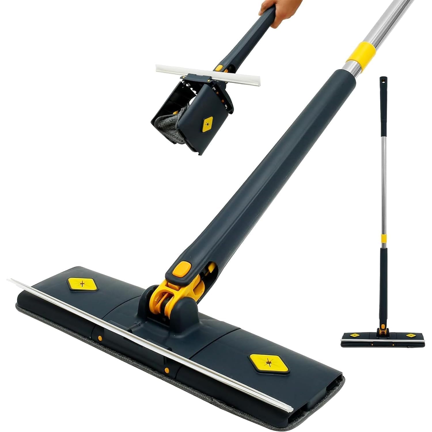 See full amazon price history chart for Eclectic Home Microfiber Floor Cleaning Mop with 360 Rotating Head, Self-Wringing, Hands-Free Automatic Water Squeezing for Floors, Kitchen, Wall, Bathroom, Toilet Eclectic Home Microfiber Floor Cleaning Mop with 360 Rotating Head, Self-Wringing, Hands-Free Automatic Water Squeezing for Floors, Kitchen, Wall, Bathroom, Toilet (B0DGQLK916) Amazon Price History, Amazon Price Tracker