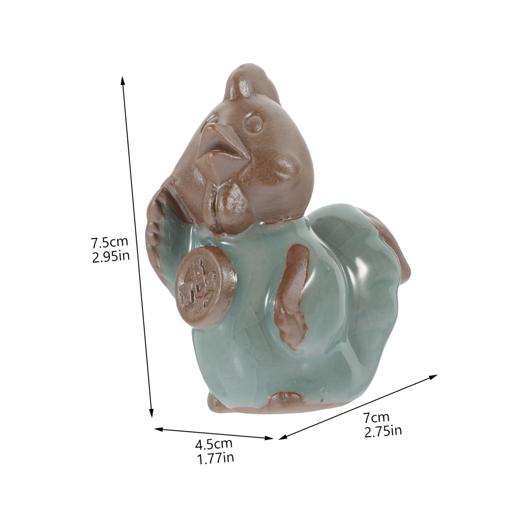 1 Pezzo di Forno per Sala da Pranzo, Decorazione per vasi di Fiori, Ornamenti in Ceramica per Animali Domestici, Decorazioni per la tavola, Ceramica, Marrone