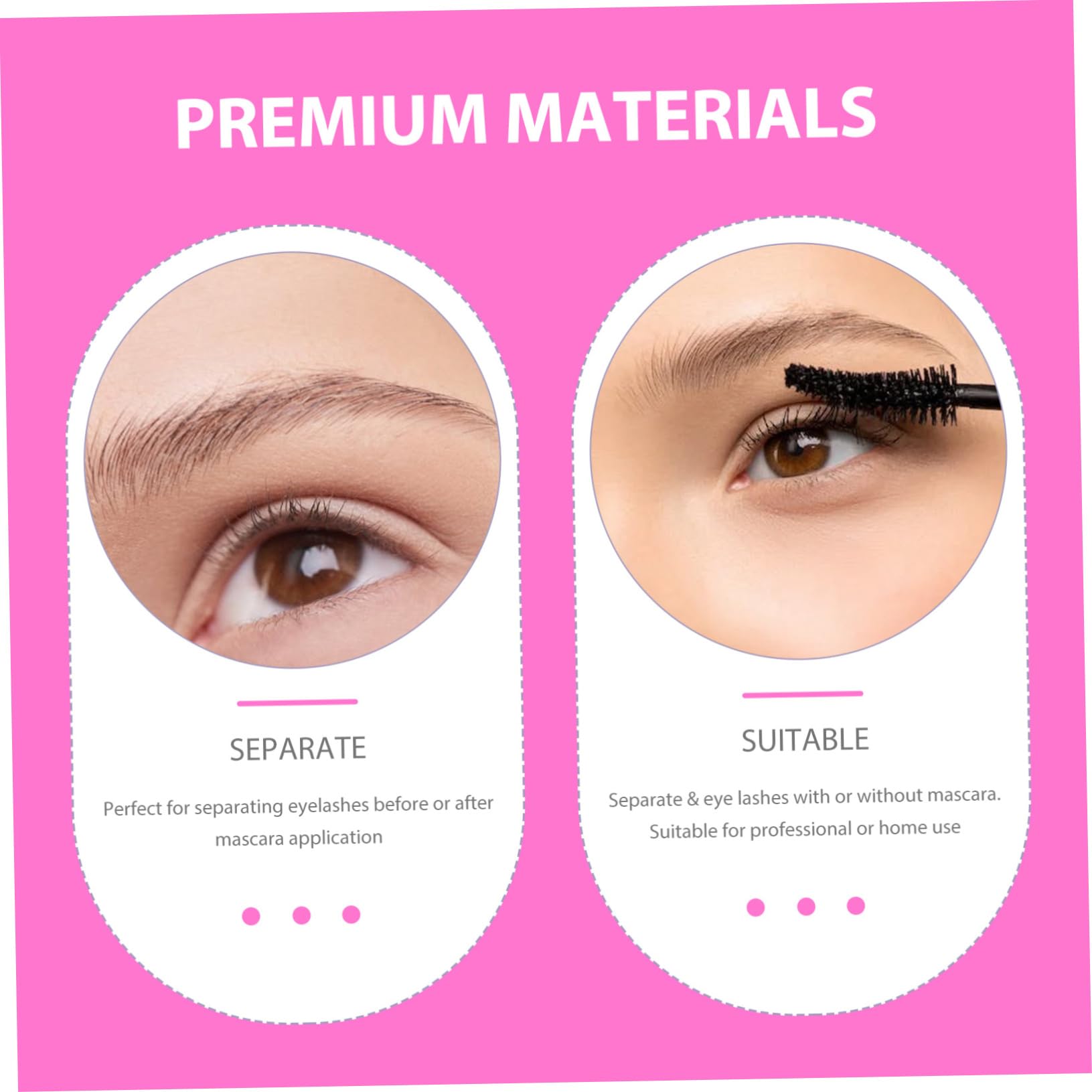 FRCOLOR Eyelash Brush Comb 1 Makeup Brush for Mascara Application Professional Eyelash Applicator Tool Random Color