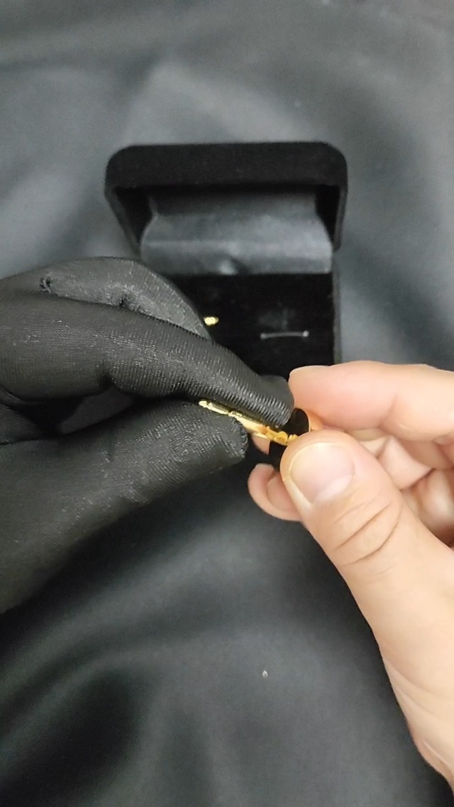 Set de Mancuernas para Hombre en Cobre Dorado con Nácar miniatura 7