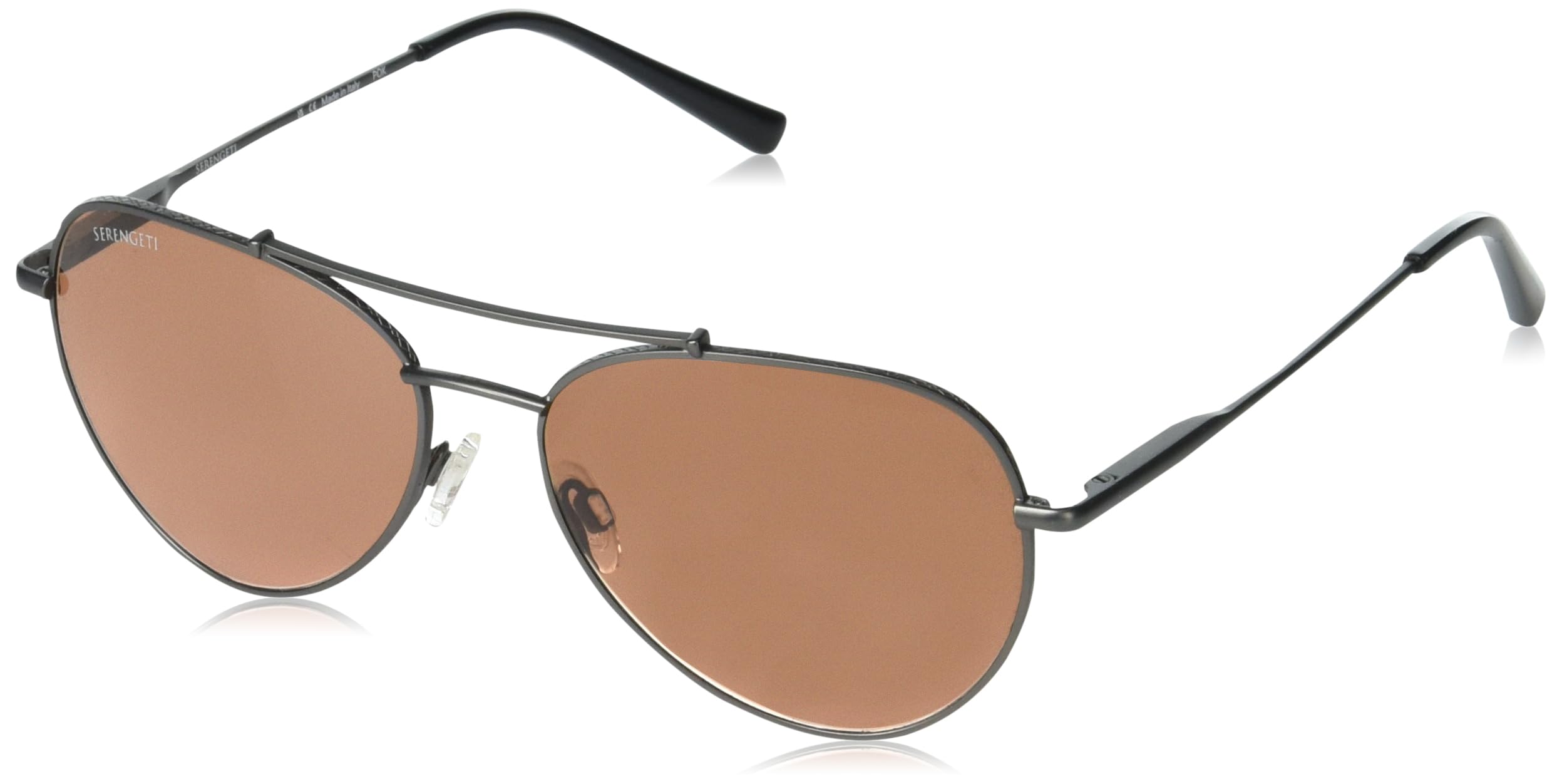 SerengetiSerengetti Unisex-Adult Round PETE-Matte Dark Gunmetal-Mineral Non Polar Driver Gradient, Multi, One Size, Multi, One size