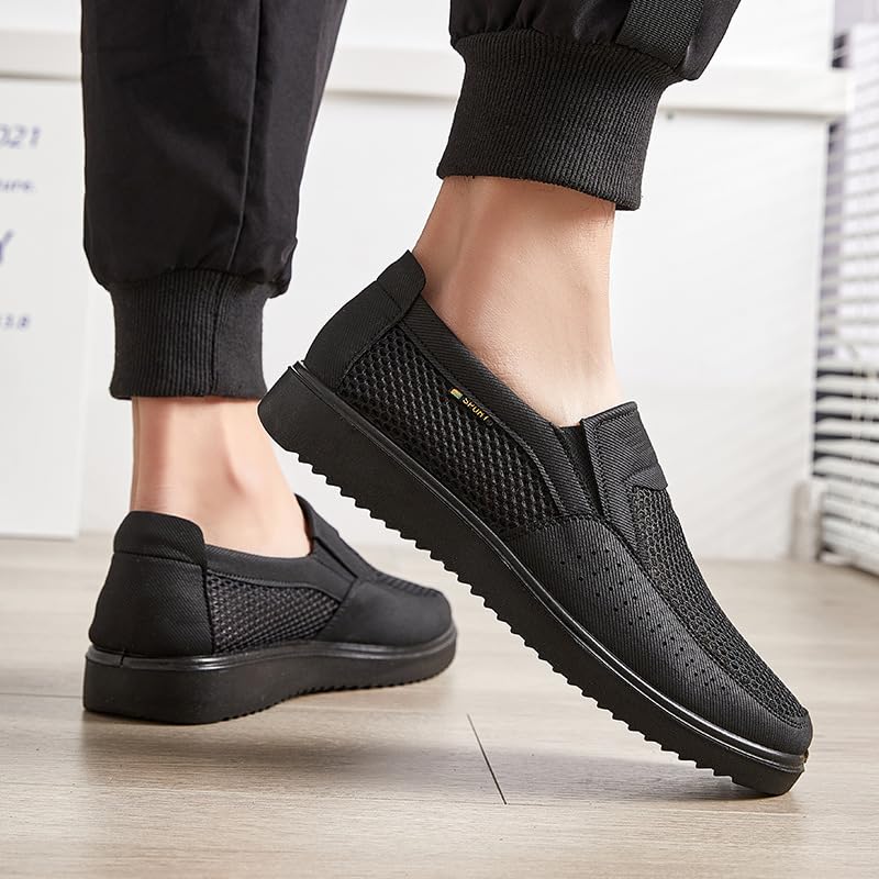 Men's Breathable Anti-Slip Slip-On Sneakers - Casual Shoes for Indoor/Outdoor All-Season Comfort, Lightweight Loafers3