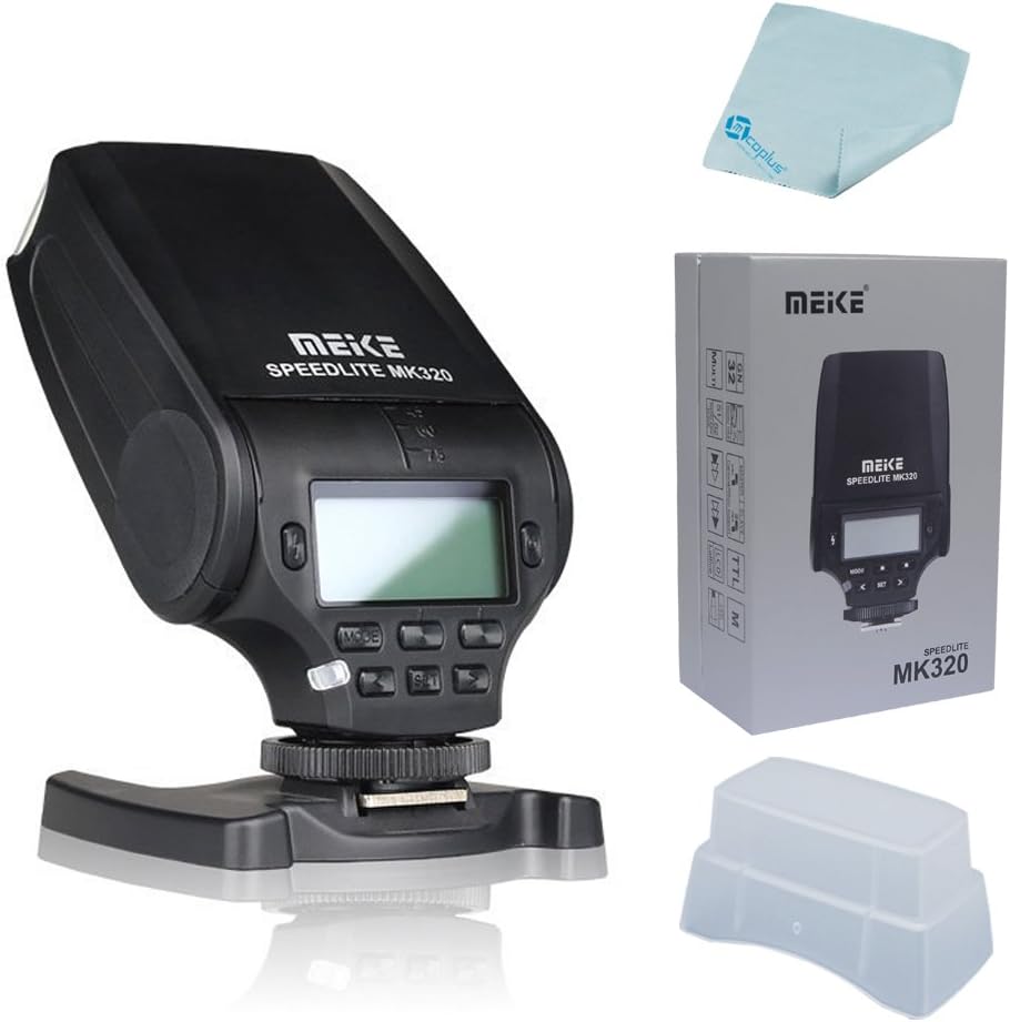 Best Deal Mcoplus MK-320 TTL Flash Speedlite for Olympus OM-D E-P5 E-PM E-M1 E-M5 E-M10 EPL5 E-PL6 E-PL7 LUMIX GM5 GX1 GX7 GX8 G3 LX100 with Mcoplus Cloth Product Deal Mcoplus MK-320 TTL Flash Speedlite for Olympus OM-D E-P5 E-PM E-M1 E-M5 E-M10 EPL5 E-PL6 E-PL7 LUMIX GM5 GX1 GX7 GX8 G3 LX100 with Mcoplus Cloth