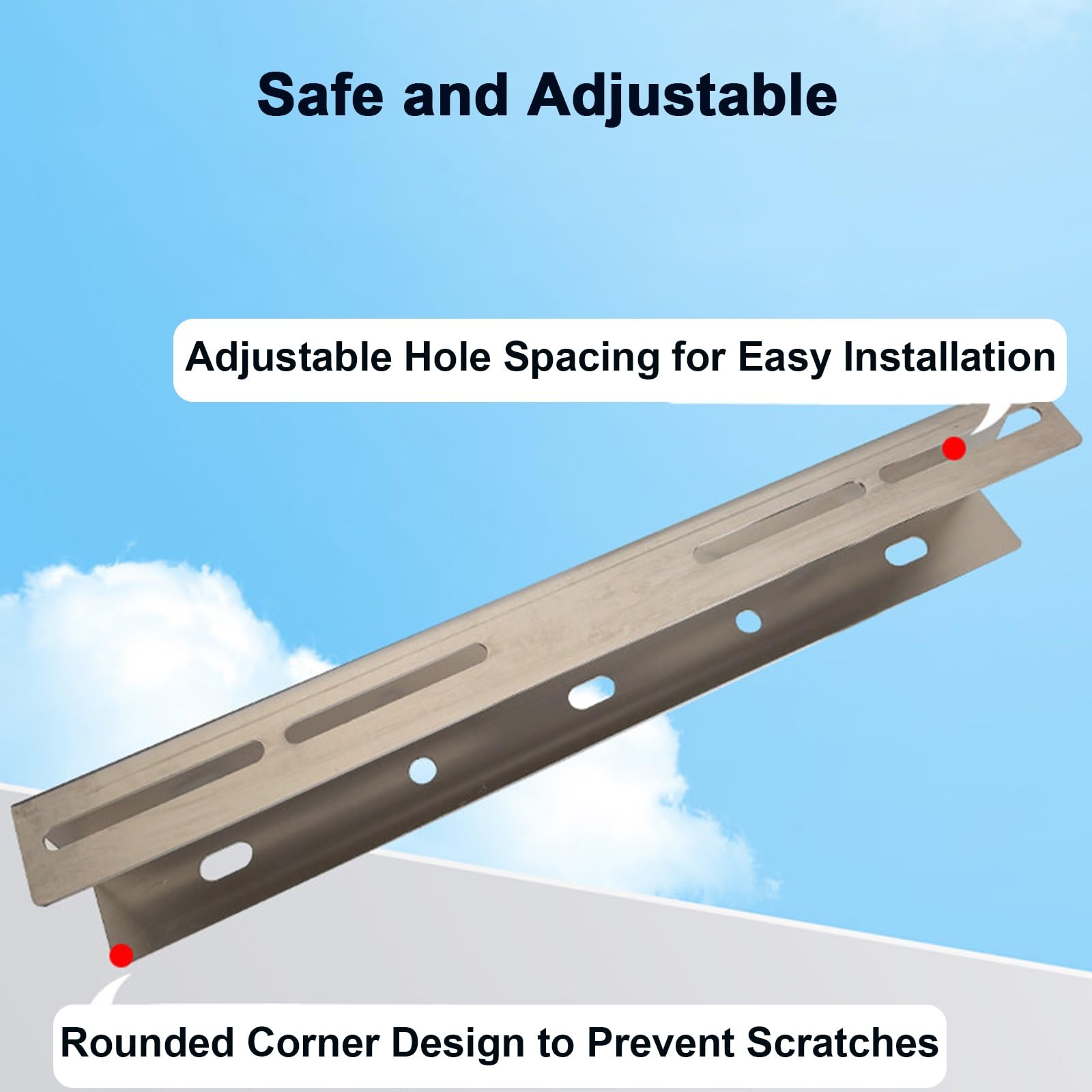 Soporte Aire Acondicionado Exterior, Acero Inoxidable 304, Soporta 300 Kg, Montaje en Suelo para Unidades Mini Divididas, para Unidad de Aire Acondicionado, HVAC(40cm)
