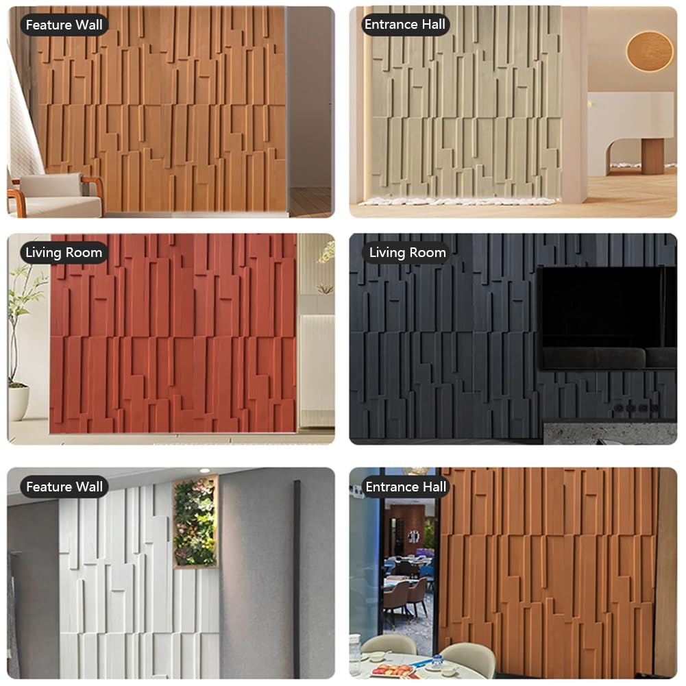 Pannelli da parete 3D per decorazione interna e separazione, design leggero per spazi migliorati